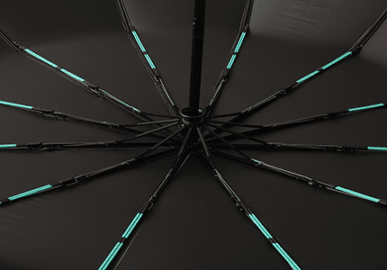 Custom flashy Ribs Umbrella