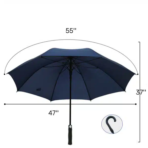 54'' Golfparaplu Volledig van Glasvezel en Sponsstof