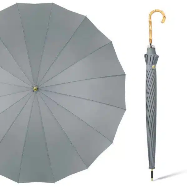 Ombrello con manico in bambù polimerizzato 46''x 33''x 16K - immagine 3