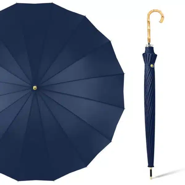 Ombrello con manico in bambù polimerizzato 46''x 33''x 16K - immagine 5