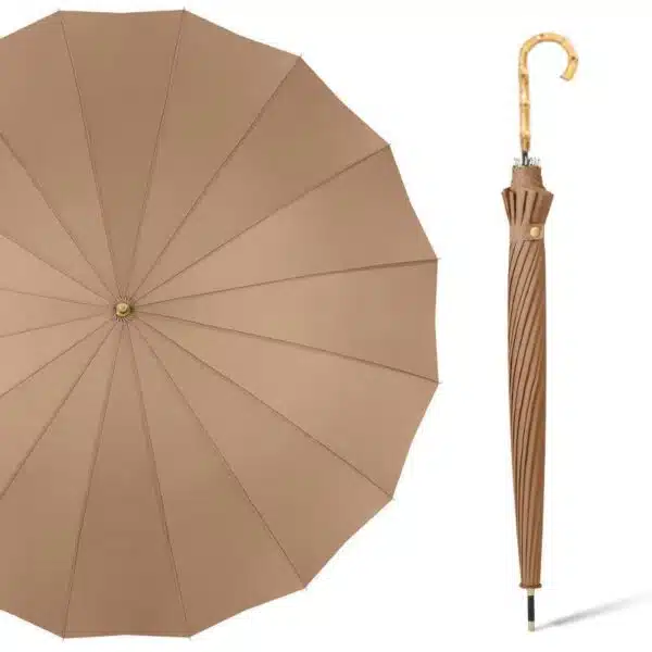 Ombrello con manico in bambù polimerizzato 46''x 33''x 16K - immagine 11